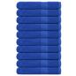 Preview: ARDEBO.de - Saunatücher 10 Stk. Blau 80x200 cm 360 g/m² 100% Baumwolle
