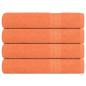 Preview: ARDEBO.de - Handtücher 4 Stk. Orange 100x200 cm 360 g/m² 100% Baumwolle