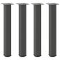 Preview: Couchtischbeine 4 Stk. Anthrazit 72-74 cm Stahl