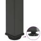Preview: Couchtischbeine 4 Stk. Anthrazit 42-44 cm Stahl