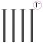 Preview: ARDEBO.de - Couchtischbeine 4 Stk. Anthrazit 72-74 cm Stahl