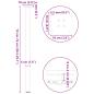 Preview: Couchtischbeine 4 Stk. Anthrazit 72-74 cm Stahl