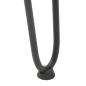 Preview: Haarnadelbeine 4 Stk. Anthrazit 72 cm Massivstahl