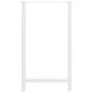 Preview: Couchtischbeine Weiß 2 Stk. 60x(100-101) cm Stahl