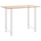 Preview: Couchtischbeine Weiß 2 Stk. 60x(100-101) cm Stahl