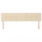 Preview: Kopfteile 2 Stk. Creme 80x5x78/88 cm Stoff