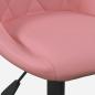 Preview: Bürostuhl Rosa Samt