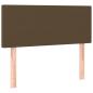 Preview: Boxspringbett mit Matratze Dunkelbraun 80x200 cm Stoff