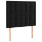 Preview: Boxspringbett mit Matratze Schwarz 80x200 cm Samt
