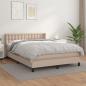 Preview: ARDEBO.de - Boxspringbett Matratze Cappuccino-Braun 140x200cm Kunstleder