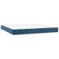 Preview: Boxspringbett mit Matratze Dunkelblau 180x200 cm Samt