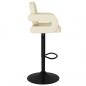 Preview: Barhocker 2 Stk. Creme Stoff