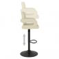 Preview: Barhocker 2 Stk. Creme Stoff