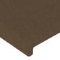 Preview: LED Kopfteil Dunkelbraun 103x16x78/88 cm Stoff