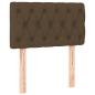 Preview: Boxspringbett mit Matratze Dunkelbraun 80x200 cm Stoff