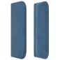 Preview: Kopfteil mit Ohren Dunkelblau 183x16x78/88 cm Samt