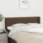 Preview: ARDEBO.de - Kopfteil mit Ohren Dunkelbraun 147x16x78/88 cm Stoff