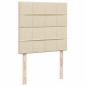 Preview: Boxspringbett mit Matratze Creme 80x200 cm Stoff