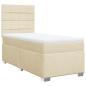 Preview: Boxspringbett mit Matratze Creme 80x200 cm Stoff