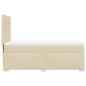 Preview: Boxspringbett mit Matratze Creme 90x200 cm Stoff