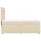Preview: Boxspringbett mit Matratze Creme 80x200 cm Stoff
