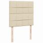 Preview: Boxspringbett mit Matratze Creme 80x200 cm Stoff