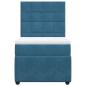 Preview: Boxspringbett mit Matratze Blau 90x190 cm Samt