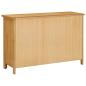 Preview: Kommode 105x33,5x73 cm Massivholz Eiche
