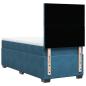 Preview: Boxspringbett mit Matratze Blau 90x190 cm Samt