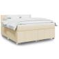 Preview: ARDEBO.de - Boxspringbett mit Matratze Creme 180x200 cm Stoff