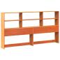 Preview: Massivholzbett ohne Matratze Wachsbraun 200x200 Kiefernholz