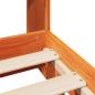 Preview: Massivholzbett ohne Matratze Wachsbraun 200x200 Kiefernholz