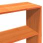 Preview: Massivholzbett ohne Matratze Wachsbraun 200x200 Kiefernholz