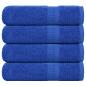 Preview: ARDEBO.de - Handtücher 4 Stk. Blau 50x100 cm 360 g/m² 100% Baumwolle