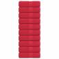 Preview: ARDEBO.de - Gästetücher 10 Stk. Rot 30x50 cm 360 g/m² 100% Baumwolle