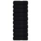 Preview: Seiftücher 10 Stk. Schwarz 30x30 cm 360 g/m² 100% Baumwolle