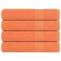 Preview: ARDEBO.de - Saunatücher 4 Stk. Orange 80x200 cm 360 g/m² 100% Baumwolle