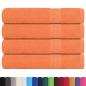 Preview: Saunatücher 4 Stk. Orange 80x200 cm 360 g/m² 100% Baumwolle