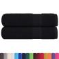 Preview: Handtücher 2 Stk. Schwarz 50x100 cm 360 g/m² 100% Baumwolle