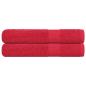 Preview: ARDEBO.de - Handtücher 2 Stk. Rot 100x200 cm 360 g/m² 100% Baumwolle
