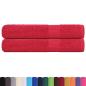 Preview: Handtücher 2 Stk. Rot 100x200 cm 360 g/m² 100% Baumwolle
