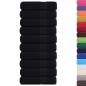 Preview: Handtücher 10 Stk. Schwarz 50x100 cm 360 g/m² 100% Baumwolle