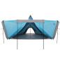 Preview: Tipi-Familienzelt 6 Personen Blau Wasserdicht