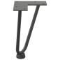 Preview: Haarnadelbeine 4 Stk. Anthrazit 20 cm Massivstahl