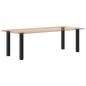 Preview: Couchtischbeine 4 Stk. Schwarz 72-74 cm Stahl