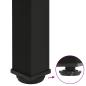 Preview: Couchtischbeine 4 Stk. Schwarz 72-74 cm Stahl