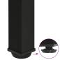 Preview: Couchtischbeine 4 Stk. Schwarz 72-74 cm Stahl