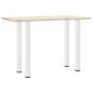 Preview: Couchtischbeine 4 Stk. Weiß 100-102 cm Stahl