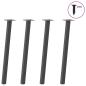 Preview: ARDEBO.de - Couchtischbeine 4 Stk. Anthrazit 72 cm Stahl