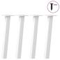 Preview: ARDEBO.de - Couchtischbeine 4 Stk. Weiß 42 cm Stahl